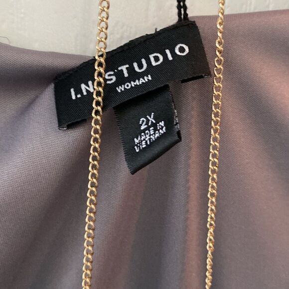 ❤️NEW I.N. Studio Woman Blouse BONUS NECKLACE INCLUDED - Picture 3 of 9